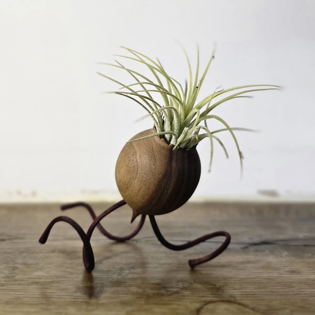 Pot de fleur en bois